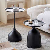 Nesting Tables Set of 2 – Modern Stacking Coffee Table Set with Space-Saving Design & Sturdy Metal Frame, Stylish Couch End Tables for Living Room, Bedroom or Home