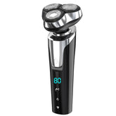 Digital Display Electric Shaver for Men 3D Floating Heads, USB Rechargeable, Smart LCD