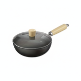18 cm / 24 cm Nonstick Pan Set with Wooden Handles — All‑Stovetop, Heat Resistant, Stir Fry & Everyday Cooking