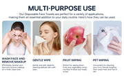 Disposable Pure Cotton Facial Towels 100Count