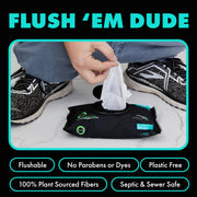 100% Plant Based Flushable Wipes Biodegradable