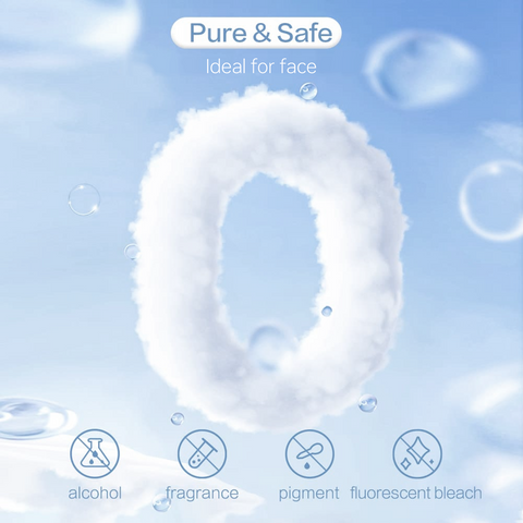 Disposable Pure Cotton Facial Towels  100Count, Biodegradable, Soft & Lint Free Dry Wipes for Makeup Removal