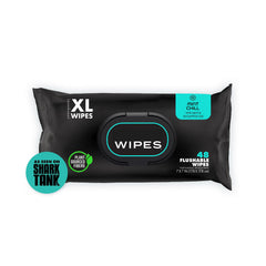 100% Plant-Based Flushable Wipes - Biodegradable, Plastic-Free, and Eco-Friendly