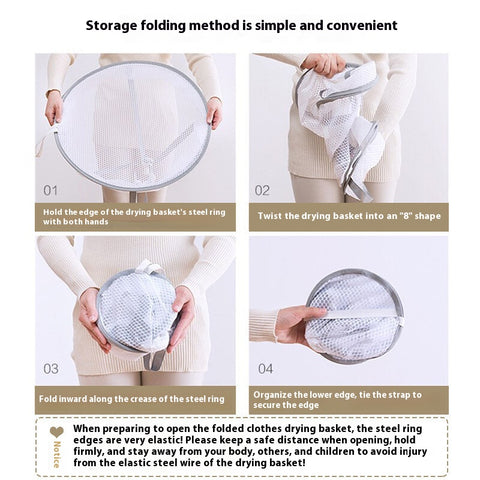 Foldable Laundry Drying Net Anti Deformation Mesh for Sweaters, Lingerie & Delicates