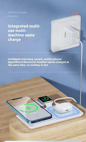 Fast Wireless Charging Stand  15W Qi Certified, USB‑C Powered, Sleep Friendly LED