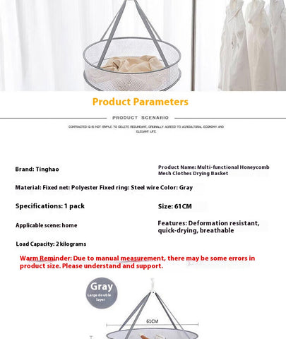 Foldable Laundry Drying Net Anti Deformation Mesh for Sweaters, Lingerie & Delicates