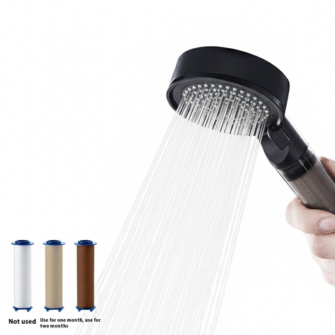 High Pressure Shower Head with Filter 5 Spray Modes, Massage & Water Purification