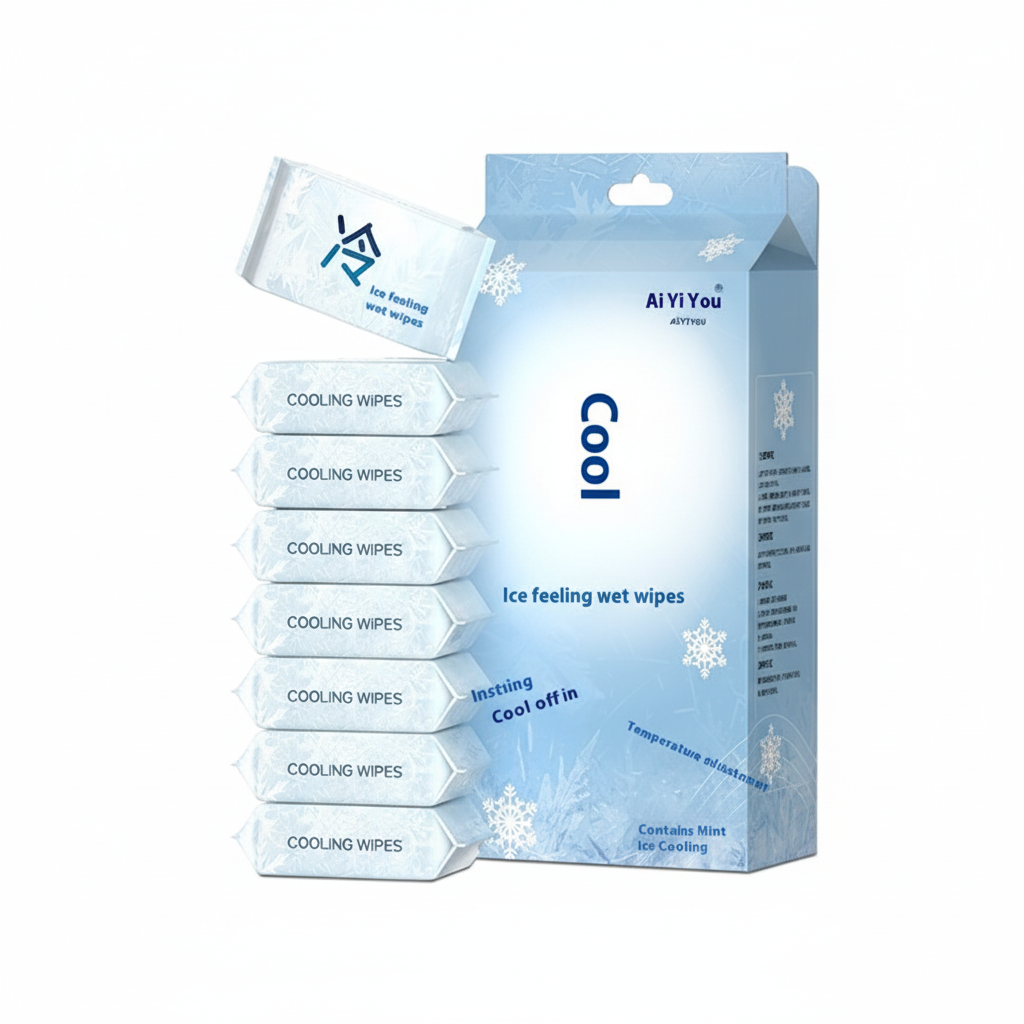 Portable Cooling Wet Wipes Mini Single Use Tissues