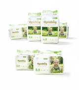 4 Packs Ultra Absorbent Baby Diapers Triple Leak Guard & Soft