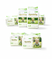 4 Packs Ultra Absorbent Baby Diapers Triple Leak Guard & Soft