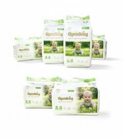 4 Packs Ultra Absorbent Baby Diapers Triple Leak Guard & Soft