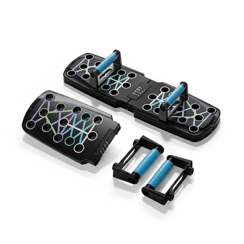 Multi Function Push Up Board  Color Coded System, Portable Home Gym with Ergonomic Handles
