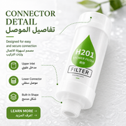 Shower Head Filter, H201 Inline Bathroom Water Filter