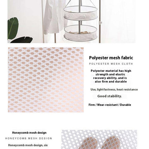 Foldable Laundry Drying Net Anti Deformation Mesh for Sweaters, Lingerie & Delicates