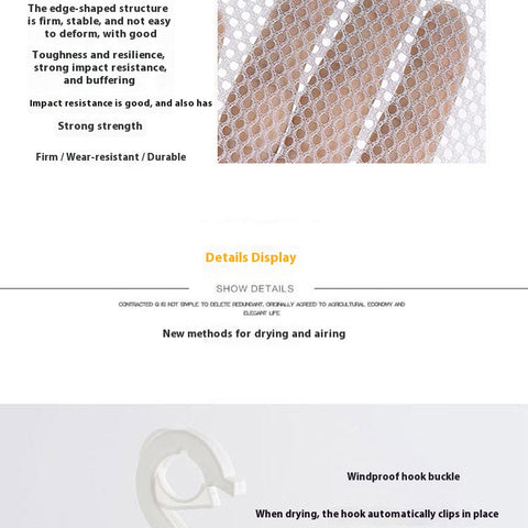 Foldable Laundry Drying Net Anti Deformation Mesh for Sweaters, Lingerie & Delicates