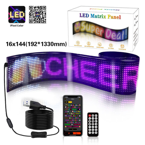 Bluetooth Car LED Display  App Controlled, Flexible Scrolling Message Sign for Windows