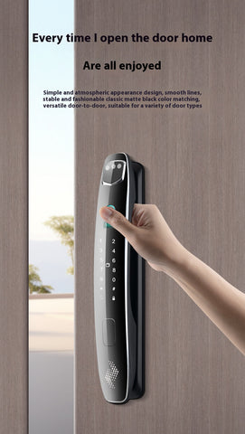 Smart Face Recognition Door Lock – Biometric Entry, App Control, Keypad & Backup Keys
