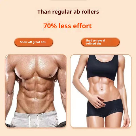 Adjustable Ab Roller Wheel with Elbow Support & Phone Holder – Double-Wheel Stability, Non-Slip Grip, Portable Core Trainer for Abs, Arms & Back (Blue / Pink)