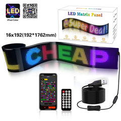 شاشة LED مرنة للسيارة بتقنية البلوتوث من APP
