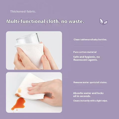 Cloud Soft Disposable Facial Towels 150Count, Ultra Gentle 100% Cotton Dry Wipes for Daily Cleansing