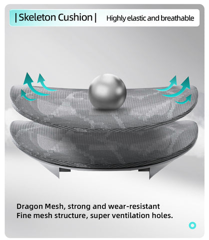 Ultimate Ergonomic Desk Chair – 4‑Way Lumbar Support, 6‑Way Headrest, 3D Seat Cushion & Footrest, High‑Back Mesh for Home Office