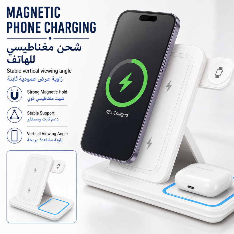 Fast Wireless Charging Stand 15W Qi Certified - 04 detail 01