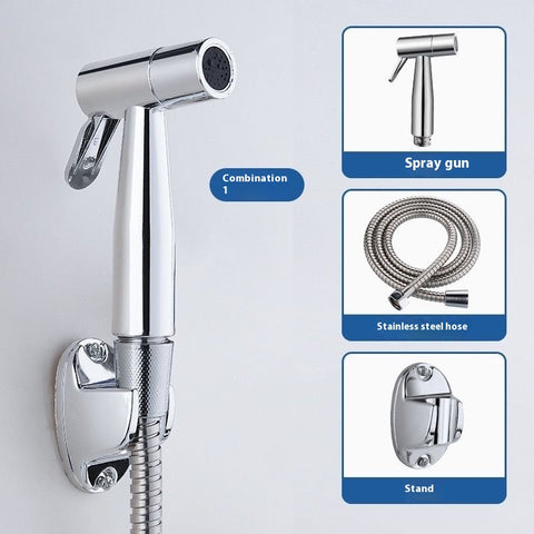 Handheld Bidet Sprayer for Toilet 304 Stainless Steel, HighDiaper Sprayer with T Valve Kit