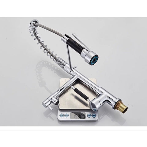 Stainless Steel Kitchen Faucet Hot & Cold Mixer Tap – Single‑Handle Deck‑Mount Sink Faucet with 360° Swivel Spout, Easy Install, Modern Kitchen Tap for Stainless/Vegetable Wash Basin (Silver)