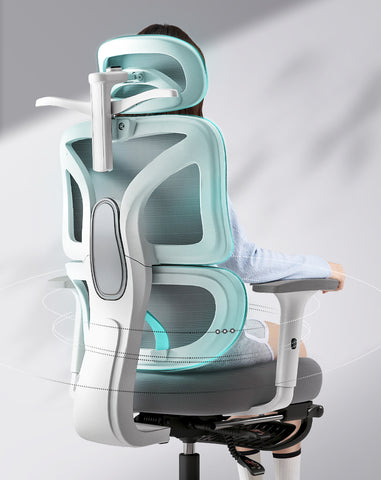 Ultimate Comfort Ergonomic Office Chair with Footrest – Breathable Mesh S‑Shaped Back, Memory Foam Seat & 3D Armrests for Home Office and Gaming