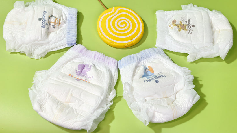 4 Packs Ultra Absorbent Baby Diapers Triple Leak Guard & Soft