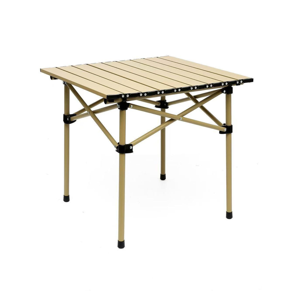 Compact Folding Camping & Picnic Table – Lightweight Portable Utility Table with Handbag-Style Fold, Quick-Assembly Design for Indoor/Outdoor BBQs, Parties & Tailgates (Black & White)