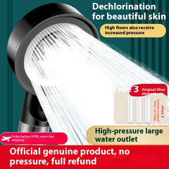 5-Mode High-Pressure Shower Head with Filter - Adjustable Massage Spray & Water Filtration for a Spa-Like Shower