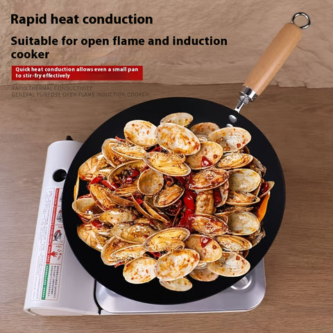 18 cm / 24 cm Nonstick Pan Set with Wooden Handles — All‑Stovetop, Heat Resistant, Stir Fry & Everyday Cooking