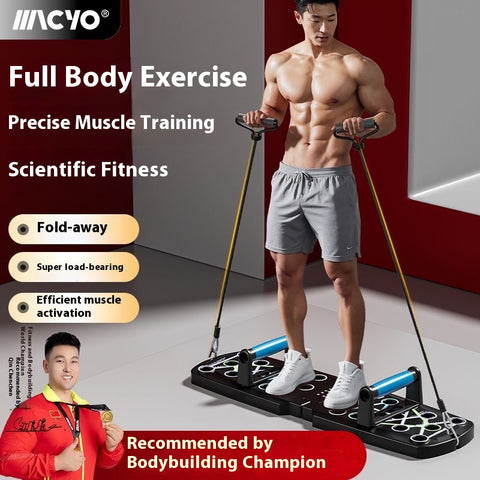 Multi Function Push Up Board  Color Coded System, Portable Home Gym with Ergonomic Handles