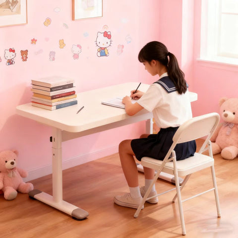 Kids Home Study Desk – Multifunctional School Writing Desk with Kid-Friendly Seating, Spacious Surface & Ergonomic Design for Boys and Girls Bedroom or Study Room