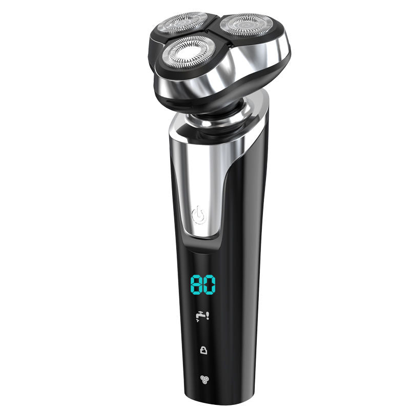 Digital Display Electric Shaver for Men  3D Floating Heads, USB Rechargeable, Smart LCD
