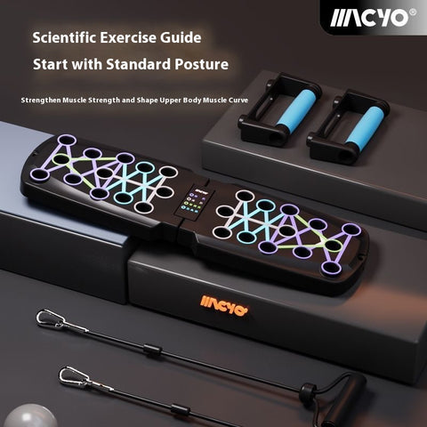 Multi Function Push Up Board  Color Coded System, Portable Home Gym with Ergonomic Handles