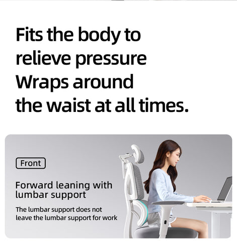 Ultimate Comfort Ergonomic Office Chair with Footrest – Breathable Mesh S‑Shaped Back, Memory Foam Seat & 3D Armrests for Home Office and Gaming