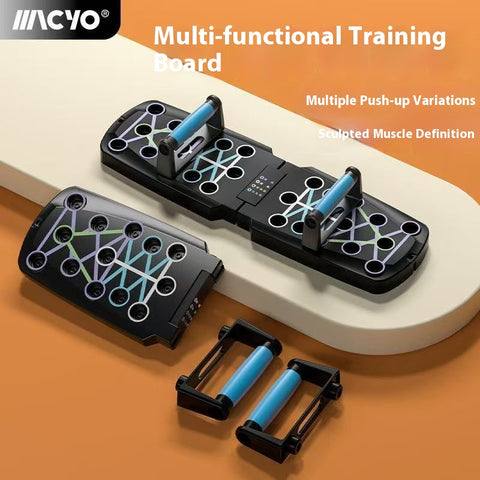 Multi Function Push Up Board  Color Coded System, Portable Home Gym with Ergonomic Handles