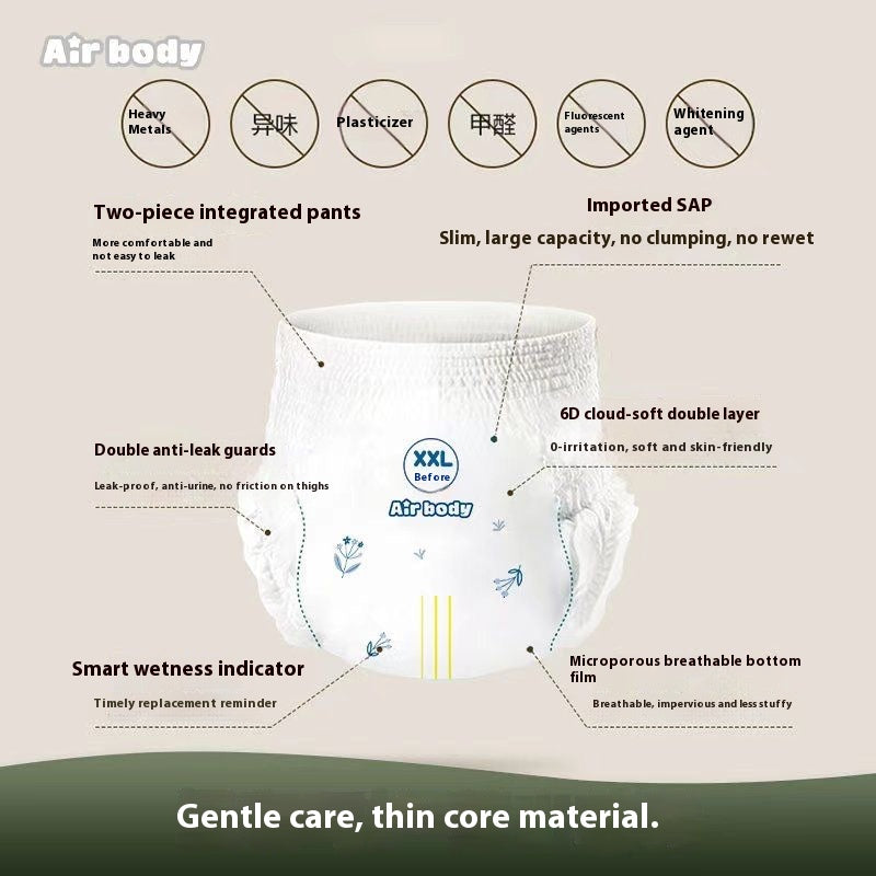 4 Packs Ultra Absorbent Baby Diapers Triple Leak Guard & Soft