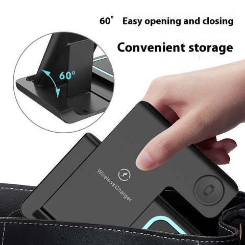 Fast Wireless Charging Stand  15W Qi Certified, USB‑C Powered, Sleep Friendly LED