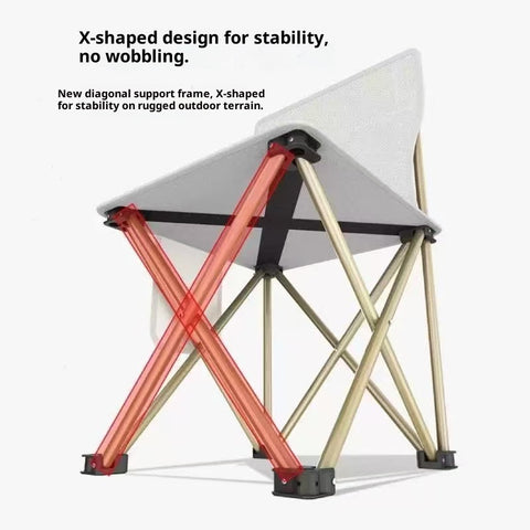 Heavy-Duty Folding Fishing & Camping Chair – Portable Ergonomic Outdoor Chair with Thickened Bracket, Large Armrests & Lightweight Frame, Supports up to 250 kg for Beach, Picnic & Travel