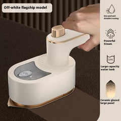 Portable Handheld Garment Steamer - Fast-Heating with Ceramic Soleplate for Travel & Home Use