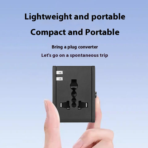 All in One Worldwide Travel Adapter  USB-C PD, Multiple USB Ports, Covers 150+ Countries