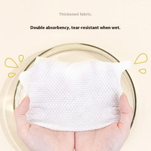 Cloud Soft Disposable Facial Towels 150Count, Ultra Gentle 100% Cotton Dry Wipes for Daily Cleansing