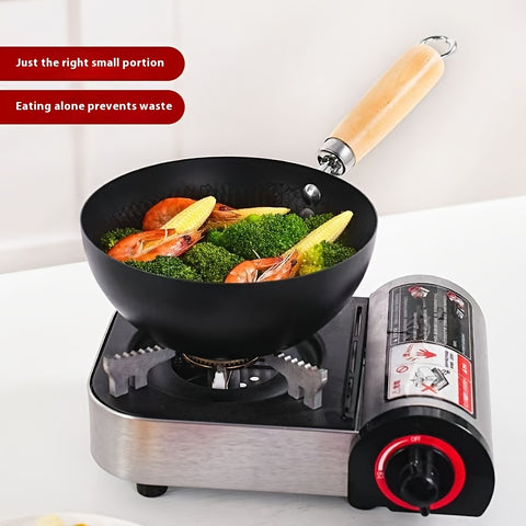 18 cm / 24 cm Nonstick Pan Set with Wooden Handles — All‑Stovetop, Heat Resistant, Stir Fry & Everyday Cooking