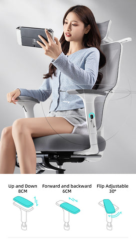 Ultimate Comfort Ergonomic Office Chair with Footrest – Breathable Mesh S‑Shaped Back, Memory Foam Seat & 3D Armrests for Home Office and Gaming