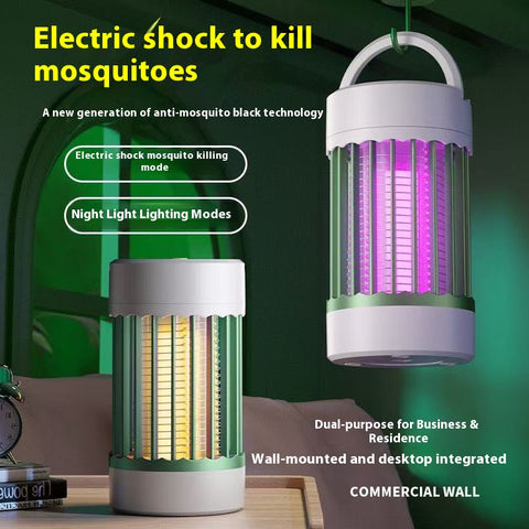 Portable USB Rechargeable Mosquito Zapper  Silent UV LED Bug Killer for Indoor/Outdoor