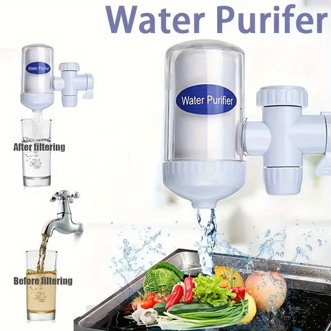 Household Faucet Water Purifier  Multi Stage Filtration for Clean, Great Tasting Drinking Water