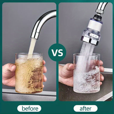 360° Swivel Anti Splash Faucet Aerator High Pressure, Water Saving Nozzle for Kitchen & Bathroom